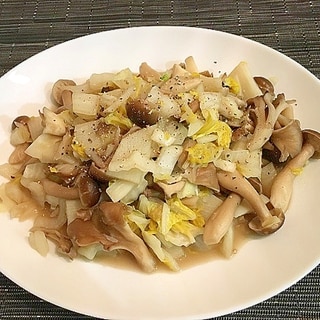 白菜と山芋の中華炒め